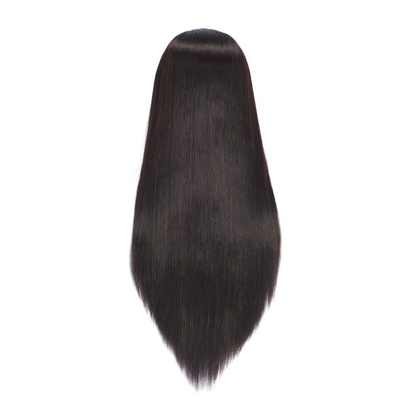 Headfix 26in-28in Long Hair Mannequin Head Stnthetic Fiber Hairdresser Practice Styling Training, Cosmetology Manikin Doll Head With Clamp Stand (6F1919LB0220) - Image 5